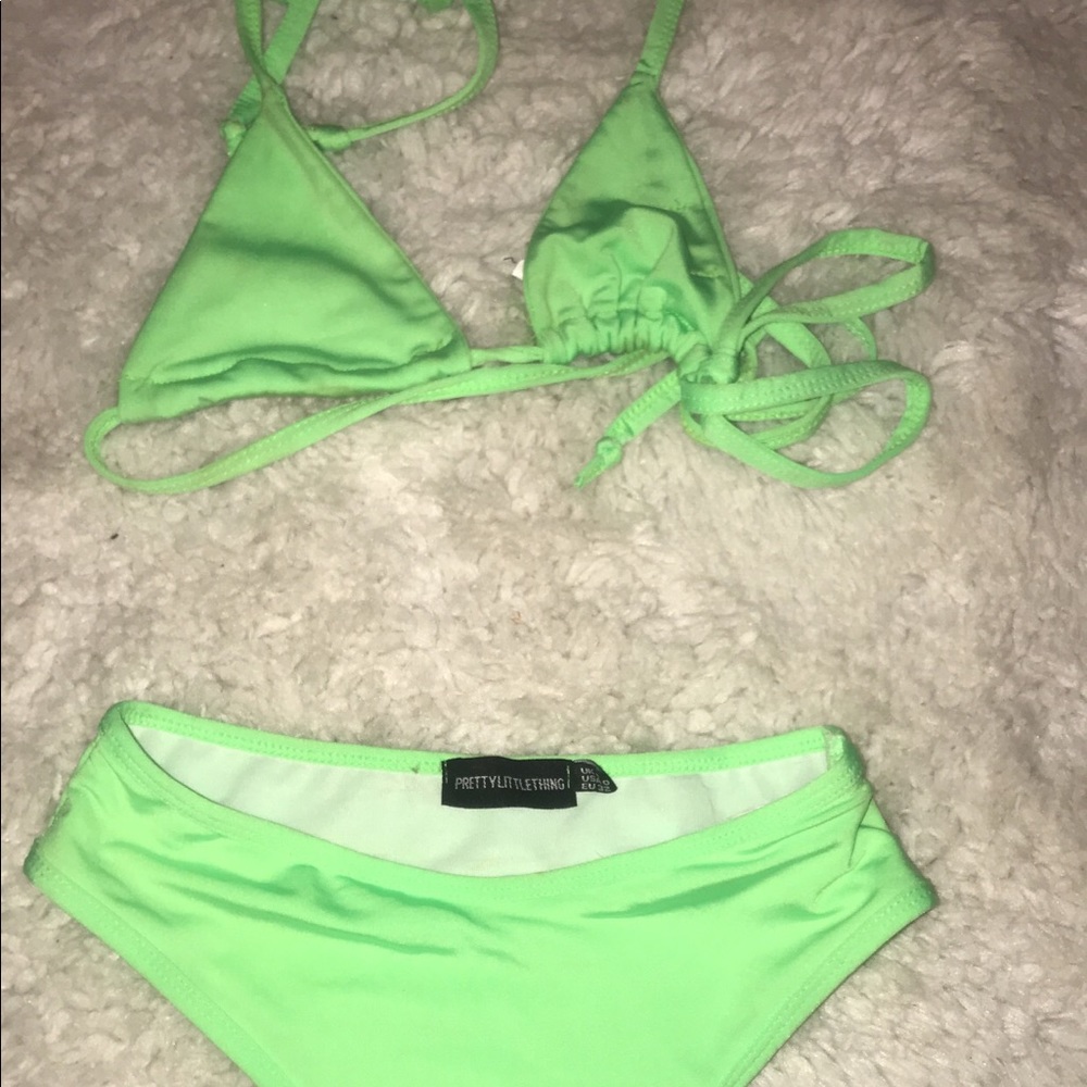 Lime green bikini